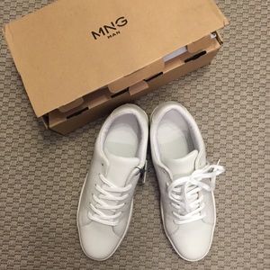 Mango white sneakers
